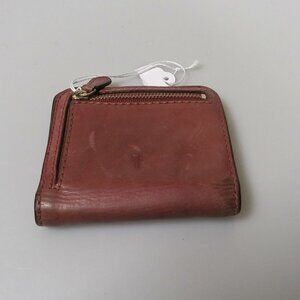 Frye Campus Leather Wallet Snap Bifold Brown Zip Coin Compact Vintage
